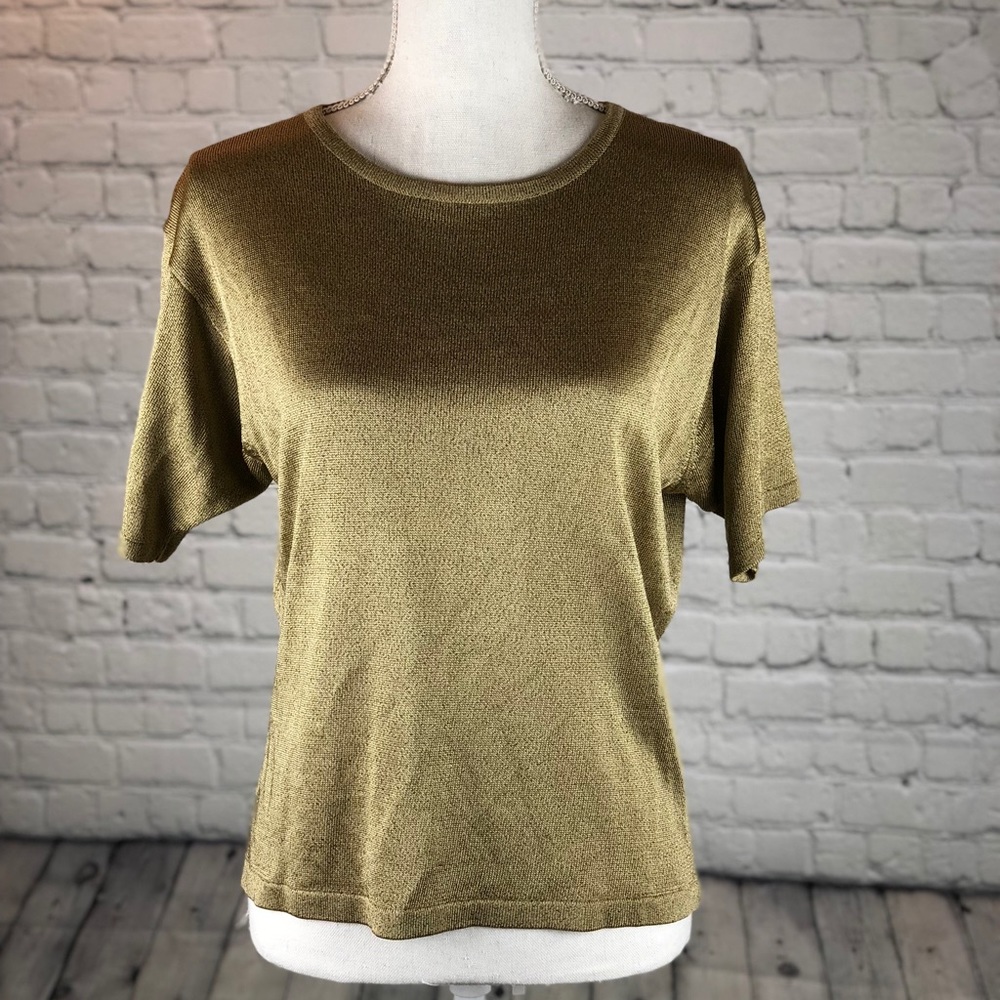 Liz Claiborne collection Metallic Gold Sz Large